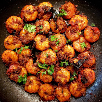 "Prawns Fry  ( Bombay Restaurant - Dabagarden) - Click here to View more details about this Product